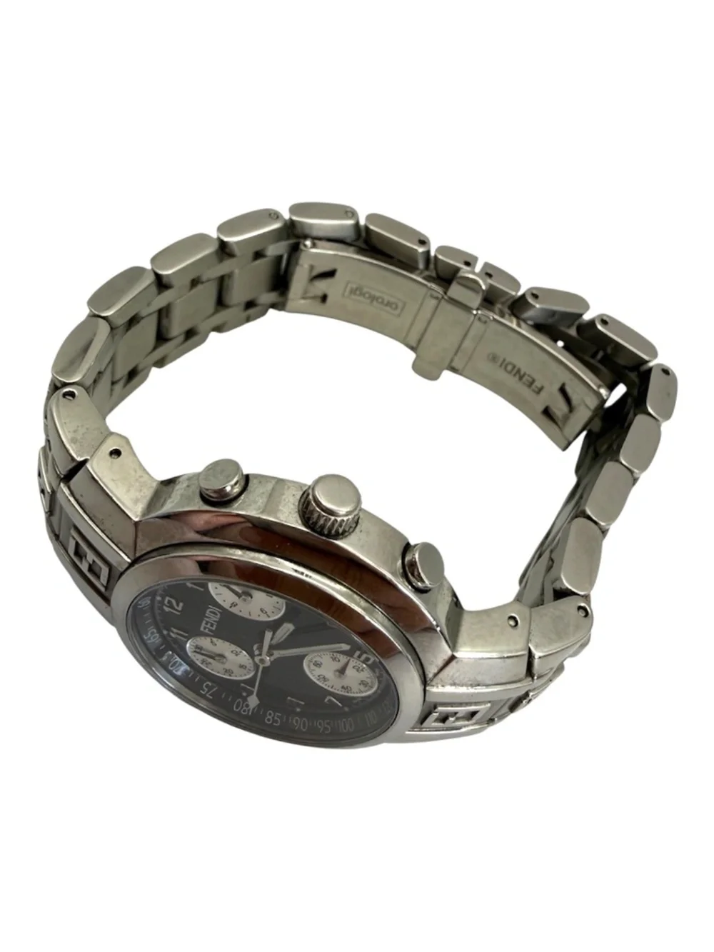 VINTAGE Fendi Orologi 4500L Zucca Chronograph Watch - Fresh Battery